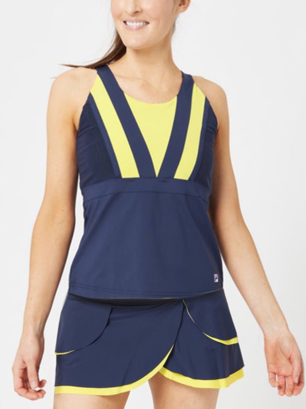 Fila Women's Alley Tennis Skirt and Full Cover Top Set Size Small EUC!